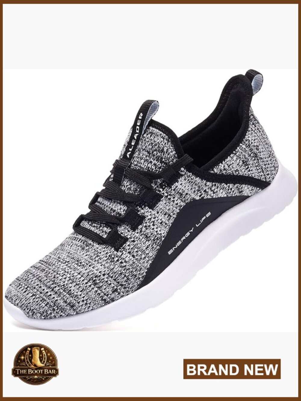 Slip On Walking Running Shoes Lightweight Breathable Knit Energy Cushion
